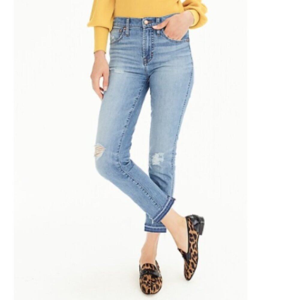 J. Crew Vintage Straight Jeans with Released Hem